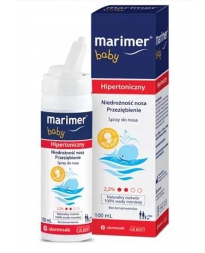  MARIMER BABY Hipertoniczny roztwór wody morskiej, 100 ml - Apteka internetowa Melissa  